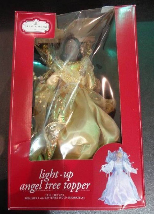 lot 1440 image: Trim-A-Home Light-Up Angel Tree Topper