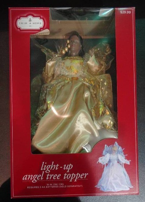 lot 1445 image: Trim-A-Home Light-Up Angel Tree Topper