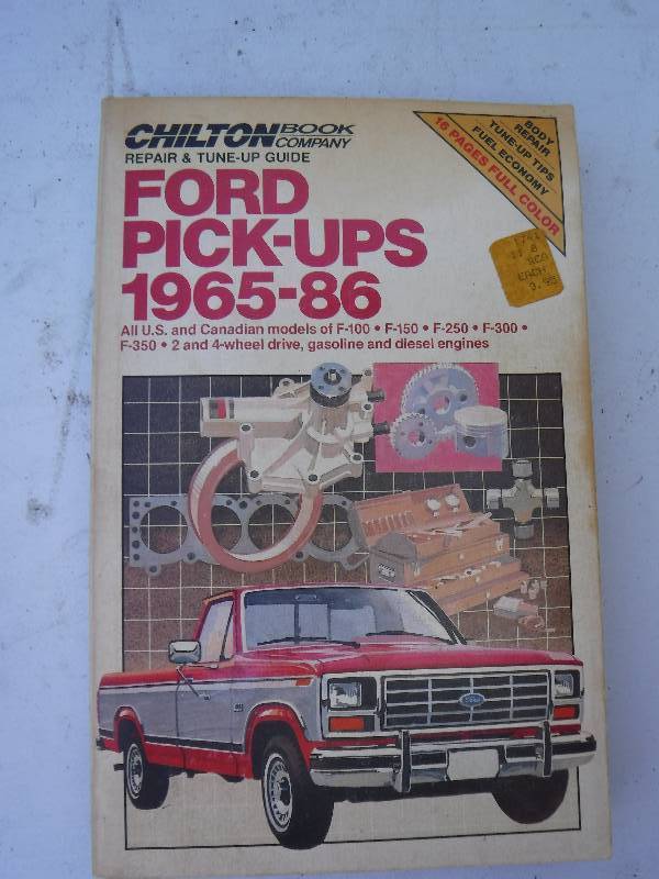lot 6800 image: Chilton Ford pick ups 1965-86 book