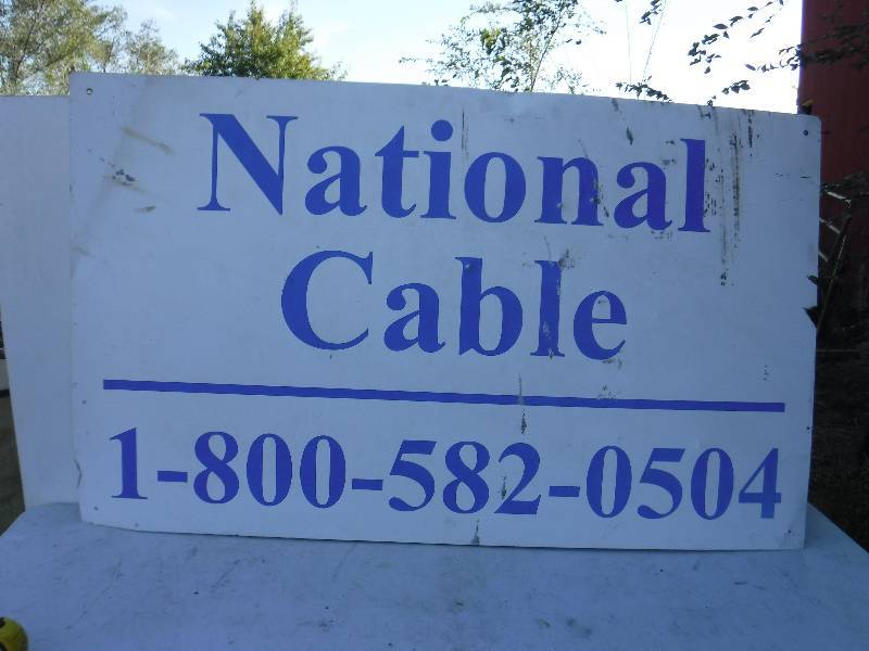 lot 6836 image: National Cable sign