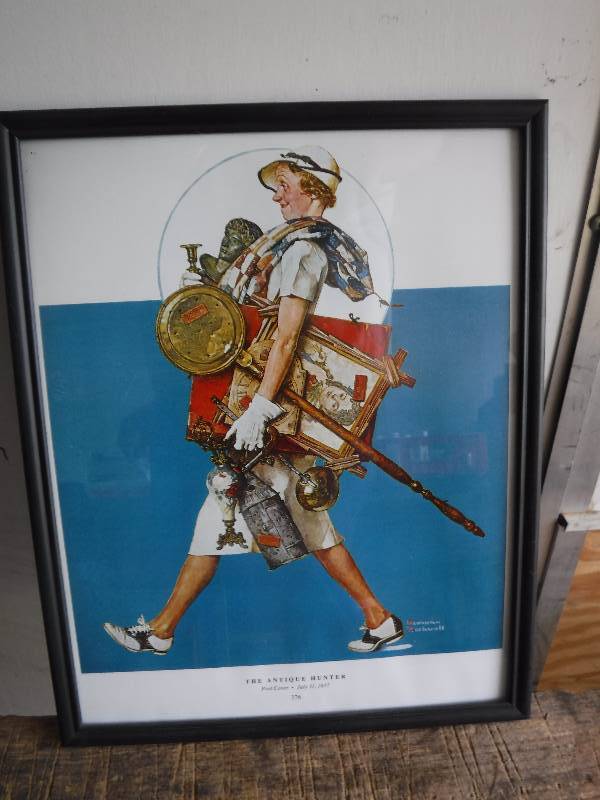 lot 7604 image: Framed 1937 post cover by Normal Rockwell