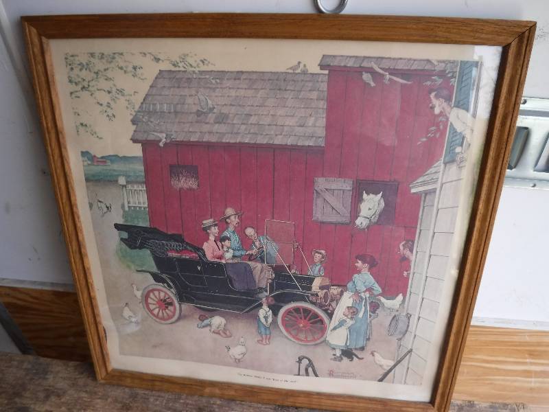 lot 7611 image: Framed Norman Rockwell print