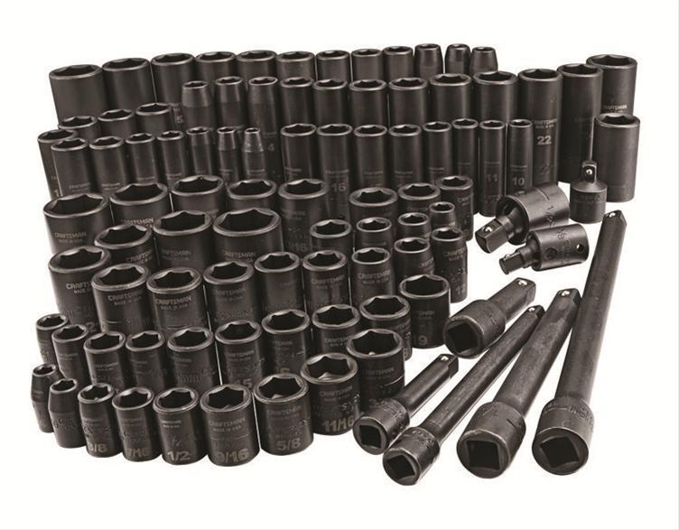 lot 1495 image: Craftsman Easy-to-Read Dual-Mark Impact Socket Sets 15383