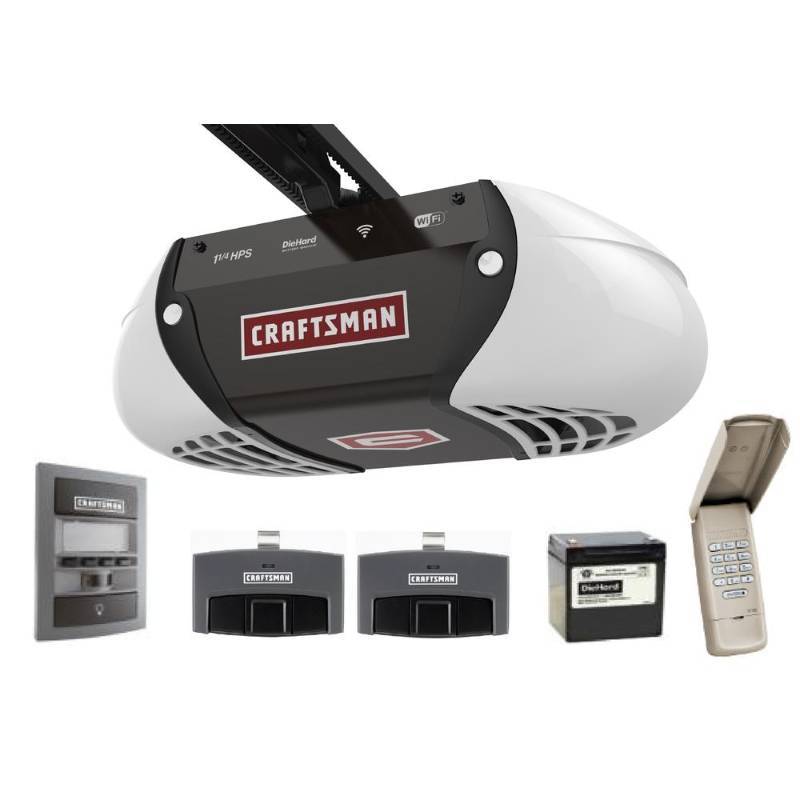 lot 1555 image: Craftsman 1.25 HP Belt Drive Smart Garage Door Opener
