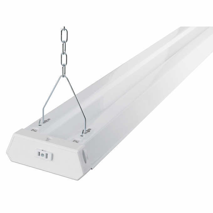 lot 1578 image: FEIT Electric 4 ft Linkable LED Shop Light - 2 Pack