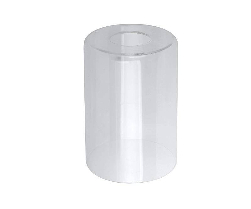 lot 1606 image: Replacement Cylinder Clear Glass Shade for Wall Sconce - 5 pcs