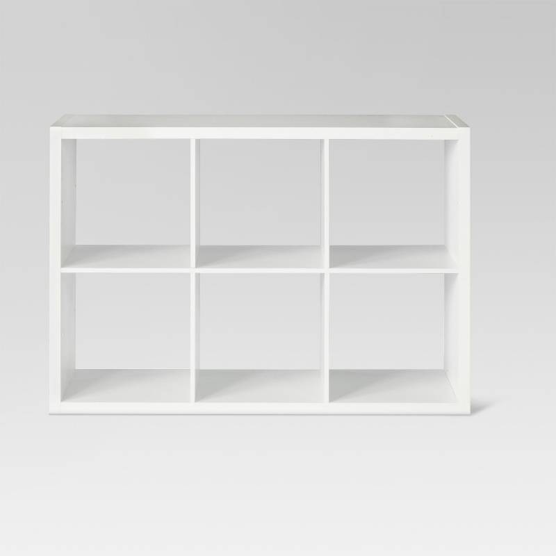 lot 1614 image: 6-Cube Organizer Shelf 13 White - Threshold