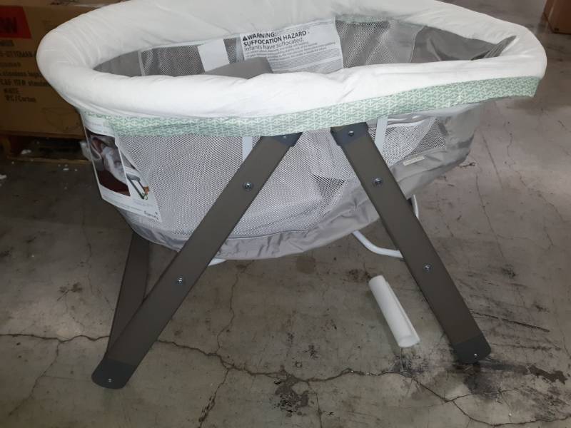 ingenuity wood foldaway rocking bassinet wallace