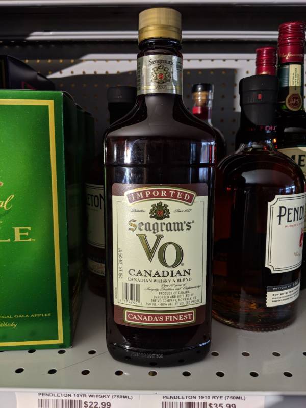 lot 8604 image: (3) Seagrams VO Canadian Whisky A Blend 750mL 40 Perc Alc By Vol