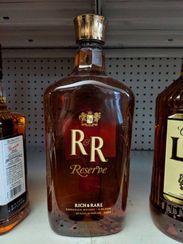 lot 8624 image: Rich & Rare Canadian Whisky - 1.75 Plastic Bottle