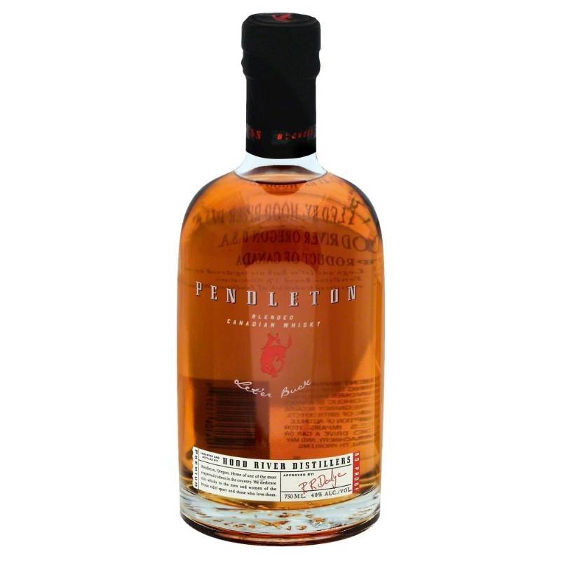 lot 8628 image: Pendleton Canadian Whiskey 750ml 80 Proof 40 Percent Alc By Vol