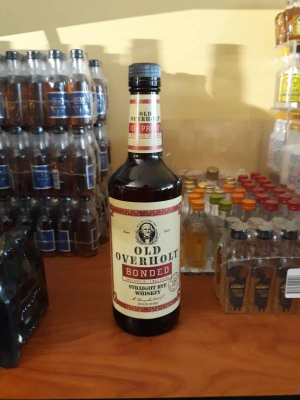 lot 8645 image: Old Overholt Bonded Straight Rye Whiskey