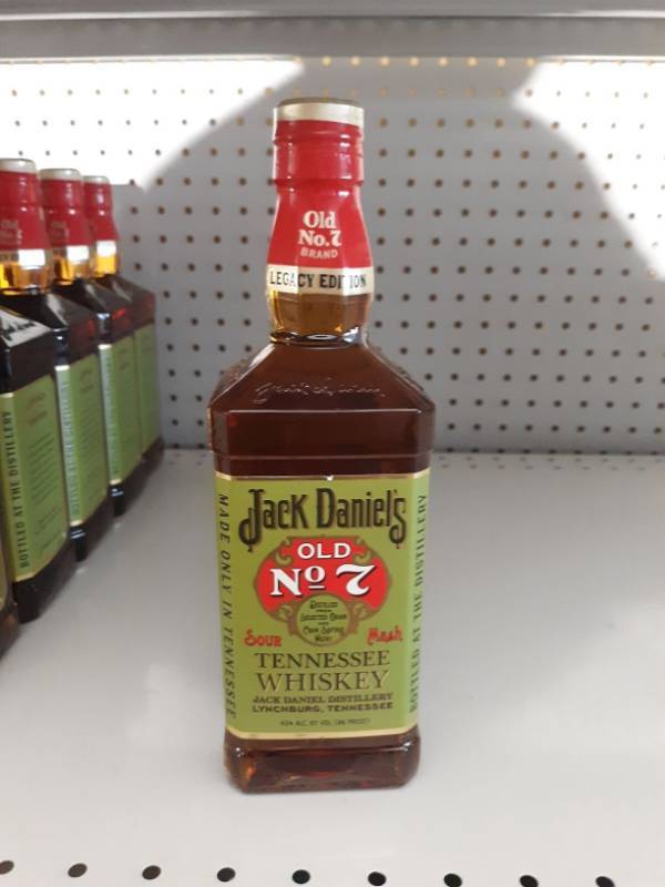 lot 8683 image: 2 Two Jack Daniels Green Tennessee Whiskey Bottle 86 Proof 750ml Legacy Edition