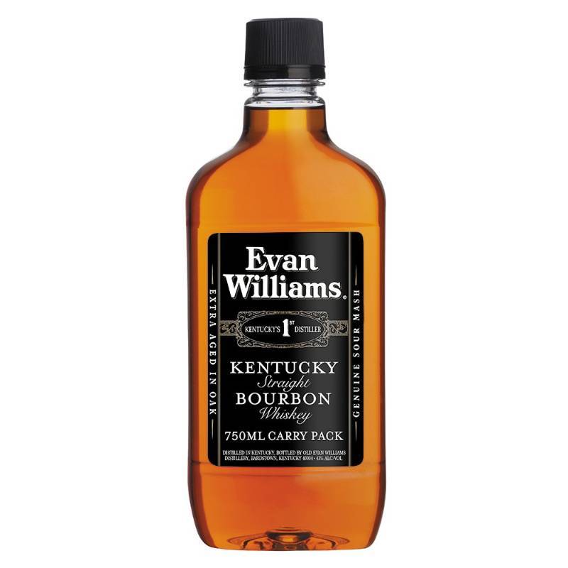lot 8747 image: (2) EVAN WILLIAMS BLACK KENTUCKY STRAIGHT BOURBON 750 ML PET