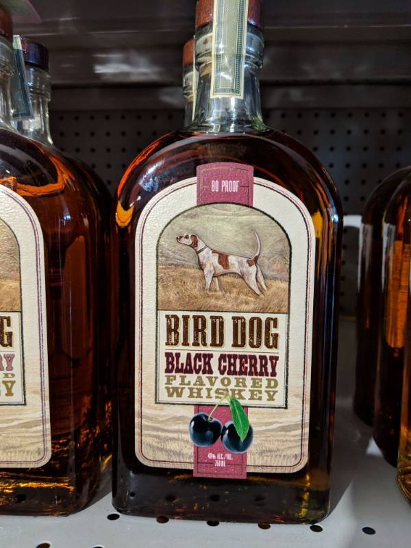 lot 8760 image: (3) Bird Dog Black Cherry Flavored Whiskey 750mL