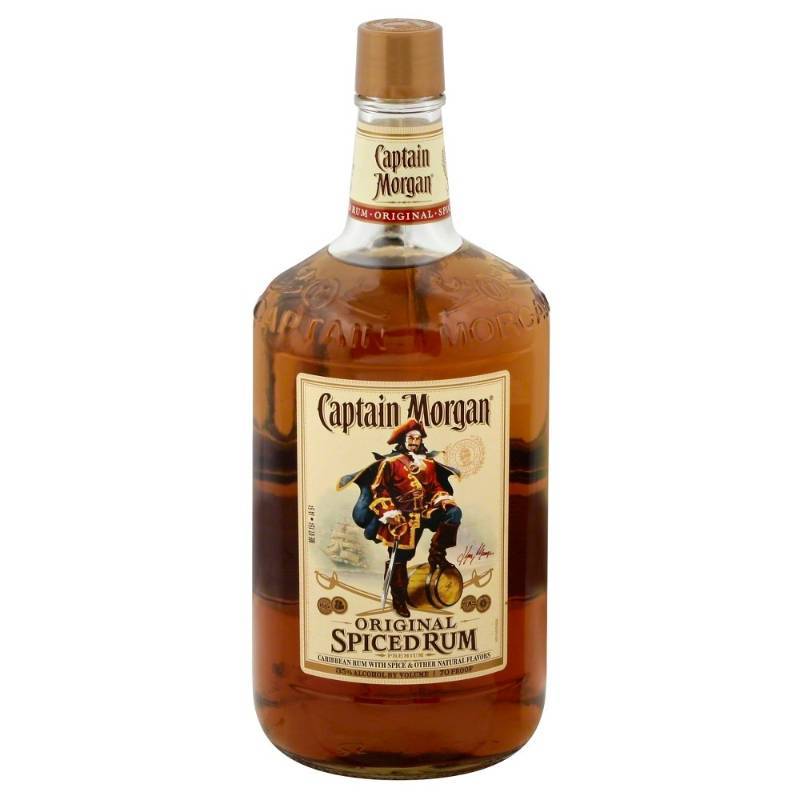 lot 8820 image: Captain Morgan Spiced Rum - 1.75L Bottle