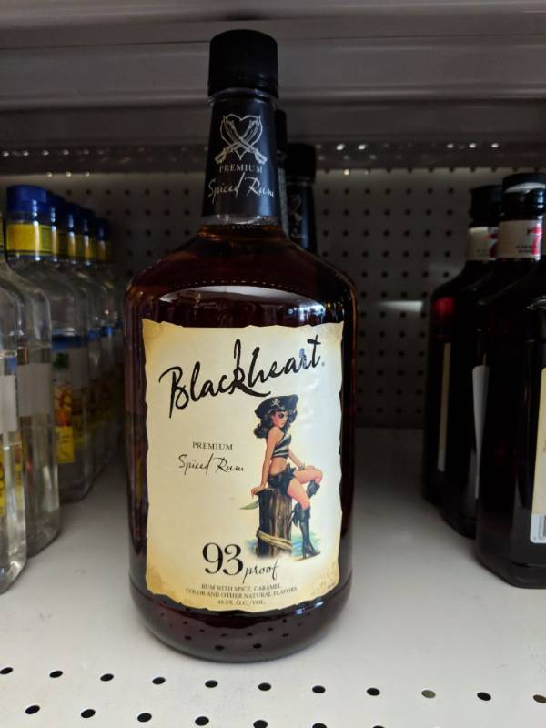 lot 8857 image: (1) Blackheart - Premium Spiced Rum 93 Proof 46.5Perc Alc By Vol
