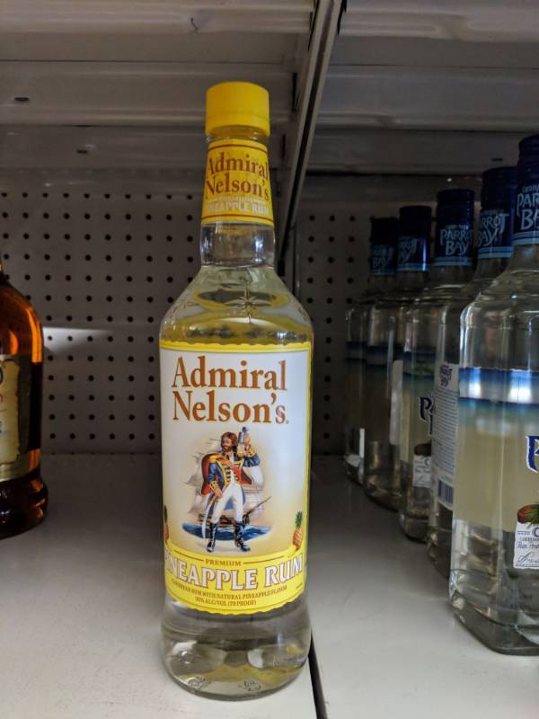 lot 8869 image: (2) 750mL Bottles Of Admiral Nelsons Pineapple Rum