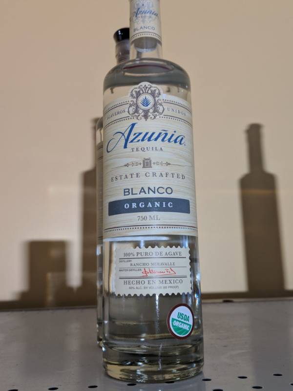 lot 8894 image: (1) 750mL Azunia Tequila Blanco Organic 100 Per Pure Agave 40 Per Alc By Vol 80 Proof
