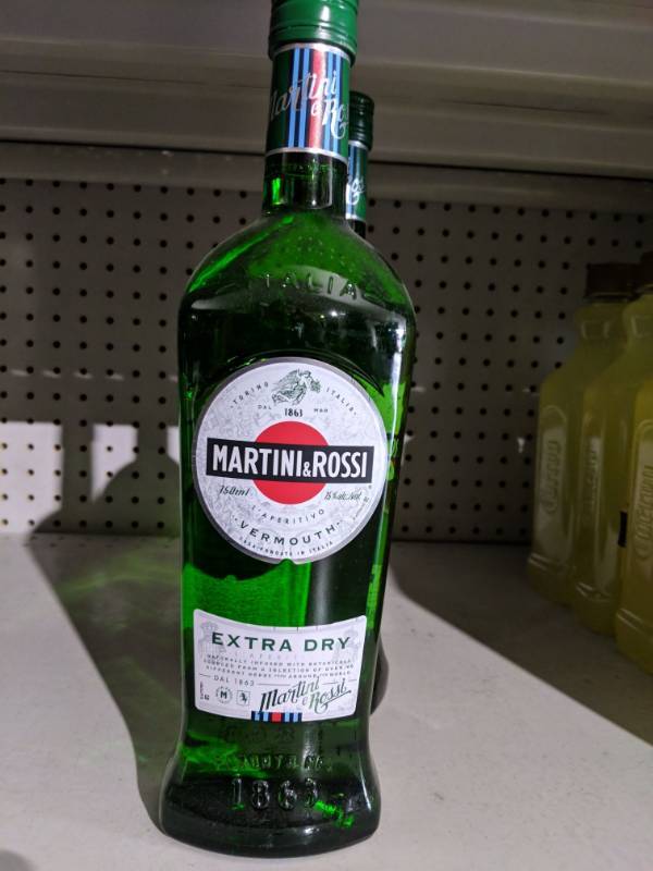 lot 8938 image: (2) Martini & Rossi Extra Dry Vermouth, 750 mL