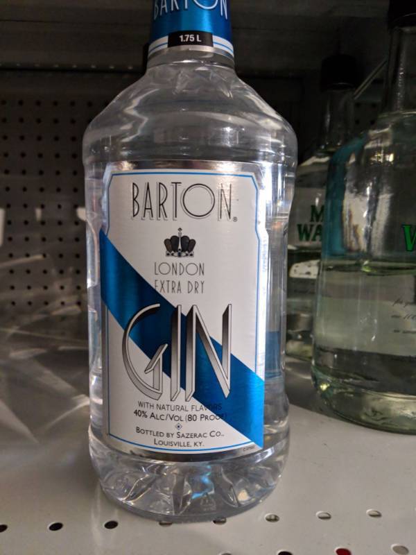 lot 8981 image: (5) 1.75 L Barton London Extra Dry Gin