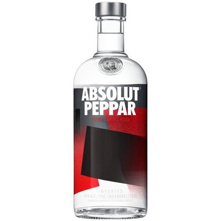 lot 9008 image: (2) Absolut Vodka Sweden Peppar 75Cl Bottle