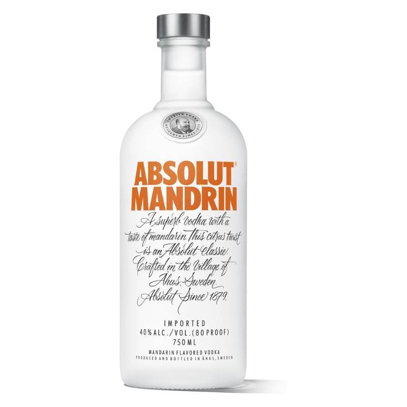 lot 9009 image: (1) Absolut Vodka Mandrin (1) Citrus Vodka