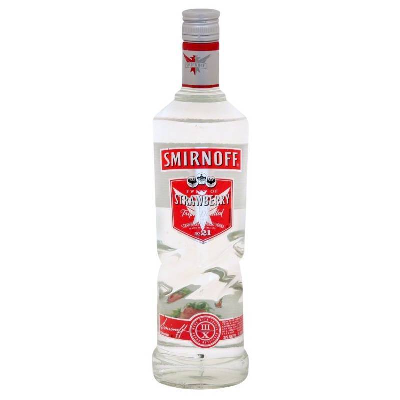 lot 9046 image: (3) 750ML Smirnoff Twist Strawberry Infused Vodka 35 Perc By Vol