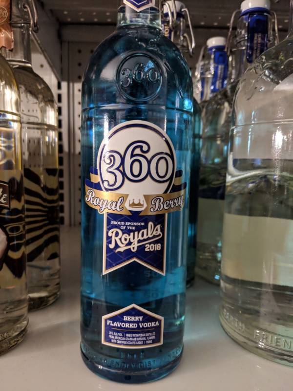 lot 9067 image: (3) 750mL 360 Royal Berry Flavored Vodka 35 Perc Alc By Vol