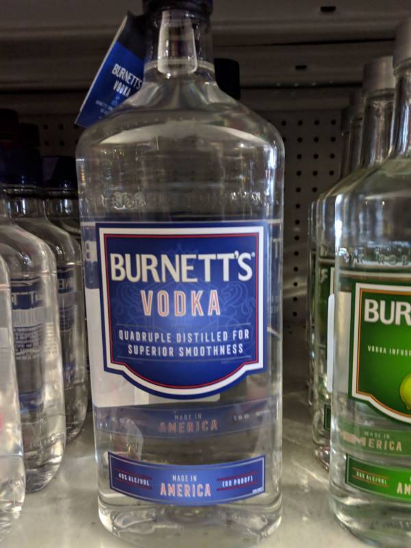 lot 9091 image: (3) 1.75L Burnetts Vodka 40 Per Alc By Vol 80 Proof, 1 Bottle Retails For 15.99