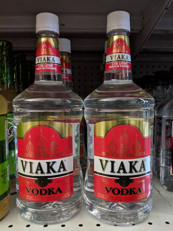 lot 9103 image: (4) 1.75L Viaka Vodka Distilled From Grain 40 Perc Alc By Vol 80 Proof