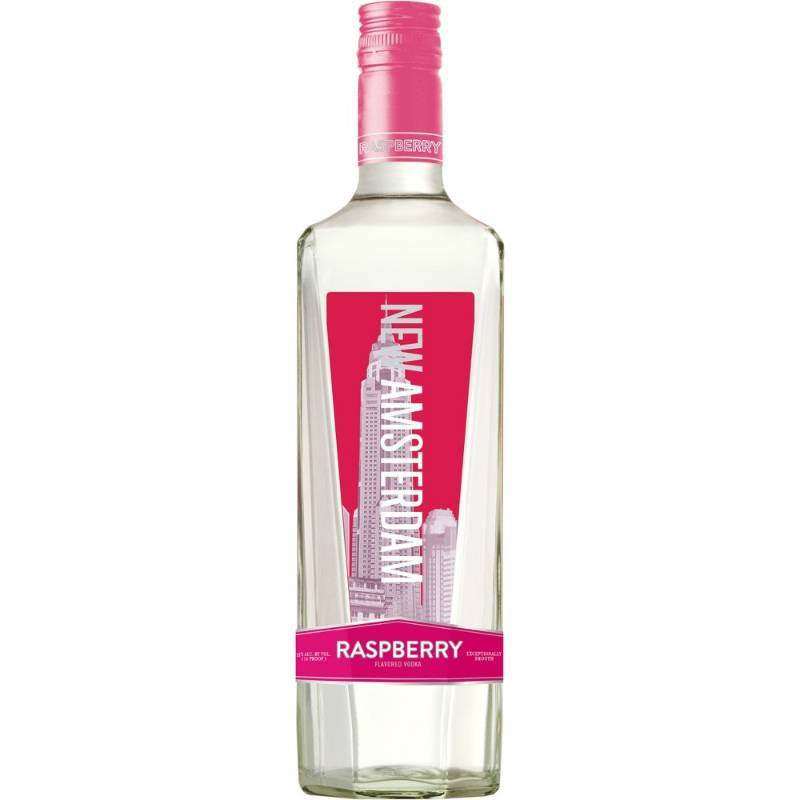 lot 9113 image: (3) 750mL New Amsterdam Raspberry Vodka 35 Per Alc By Vol 70 Proof