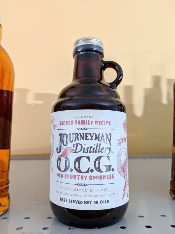 lot 9136 image: (2) 750mL Journeyman Distillery Old Country Goodness Apple Cider Liqueur Best Served Hot Or Cold 10Perc Alc By Vol 20 Proof