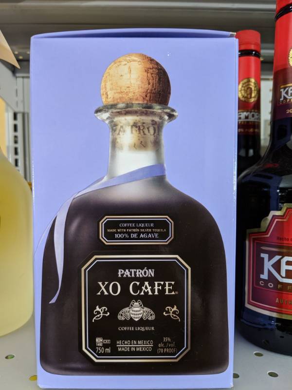 lot 9158 image: (1) 750mL Patron Xo Cafe Tequila Coffee Liqueur 35 Perc Alc By Vol 70 Proof