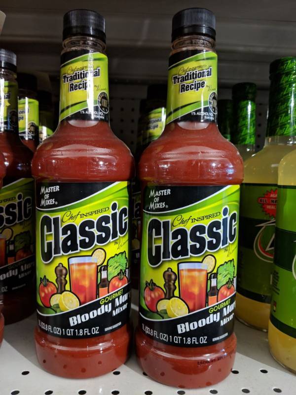 lot 9198 image: I g(2) 1L Chef Inspired Classic Gourmet Bloody Mary Mixer 1 Perc Alc By Vol
