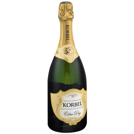lot 9227 image: (3) 750mL Korbel Extra Dry Sparkling Wine California Champagne 12 Perc Alc By Vol