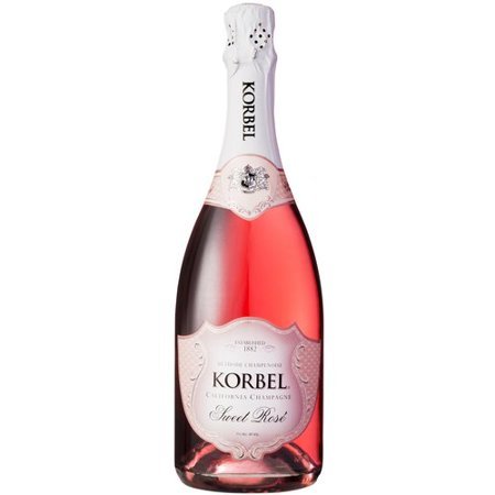 lot 9235 image: (5) 750mL Korbel Sweet Rose California Champagne 11 Perc By Vol