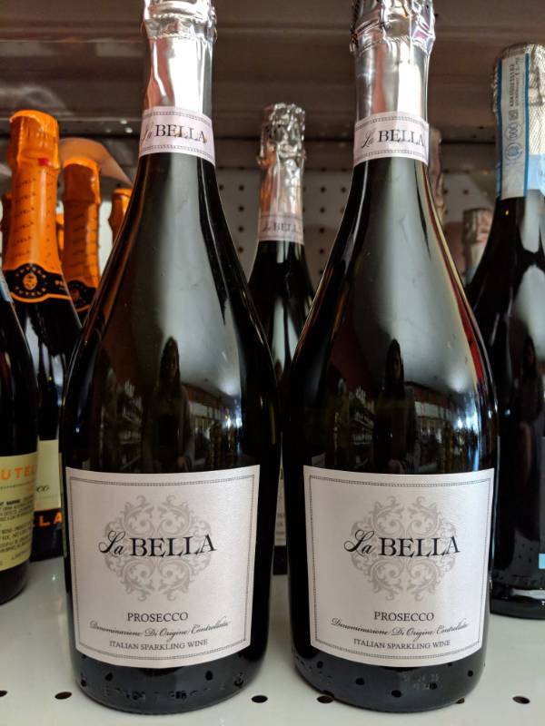lot 9239 image: (3) 750mL La Bella Prosecco Italian Sparkling Wine 11 Perc Alc By Vol