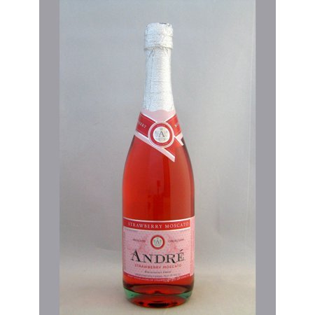 lot 9268 image: (4) 750mL Andre Strawberry Moscato 6.5 Per Alc By Vol