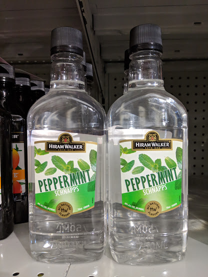 lot 9180 image: (2) 750mL Hiram Walker - Peppermint Schnapps 30 Perc Alc By Vol 60 Proof