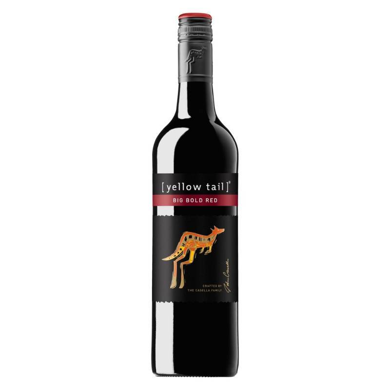 lot 9345 image: (5) Yellow Tail Big Bold Red Wine, 750 mL