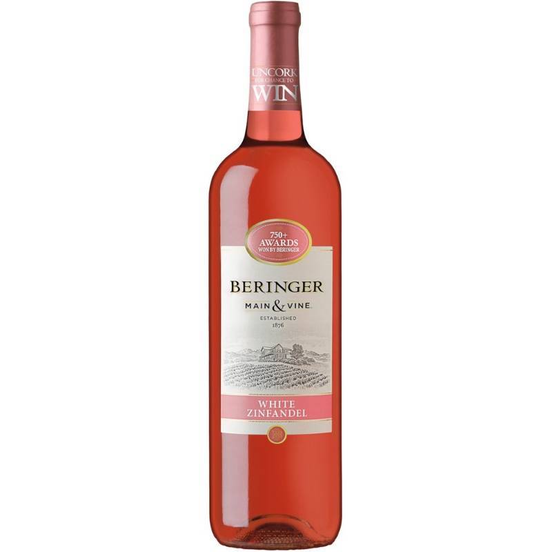 lot 9353 image: (8) Beringer White Zinfandel - 750mL Bottle