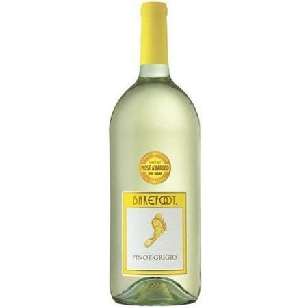 lot 9369 image: (5) Barefoot Pinot Grigio 1.5l