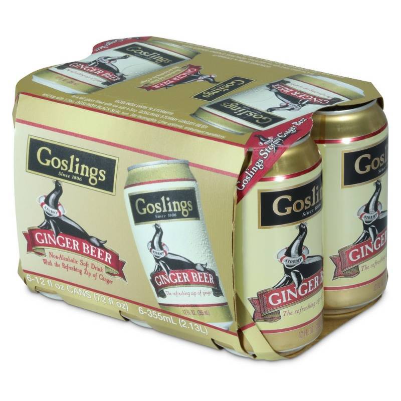 lot 9389 image: (6) Cases Of Six 12Fl Oz Cans Of Goslings Ginger Beer Non-alcoholic