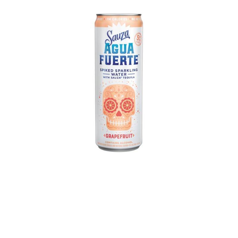 lot 9390 image: (5) Four Pack 12Fl Oz Cans Of Sauza Agua Fuerte Grapefruit Tequila 5 Perc Alc By Vol
