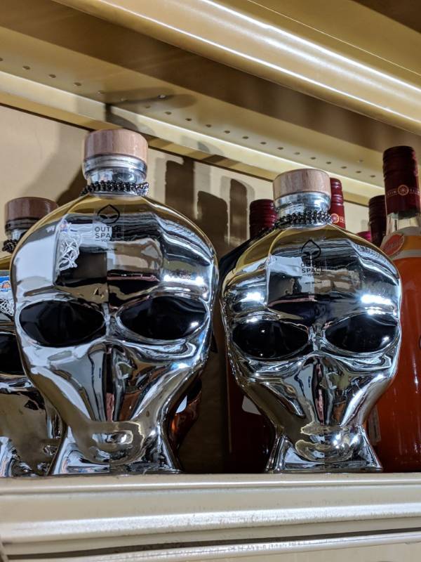 lot 9491 image: (2) 750mL Chrome Outer Space Vodka 40 Per Alc By Vol
