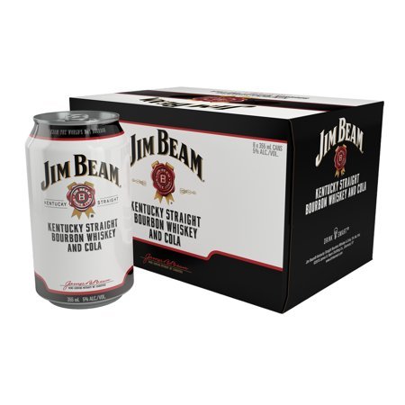 lot 9523 image: (1) Case Of Six 355mL Cans Of Jim Beam And Cola Ready to Drink Cocktails 5 Perc Alc By Vol