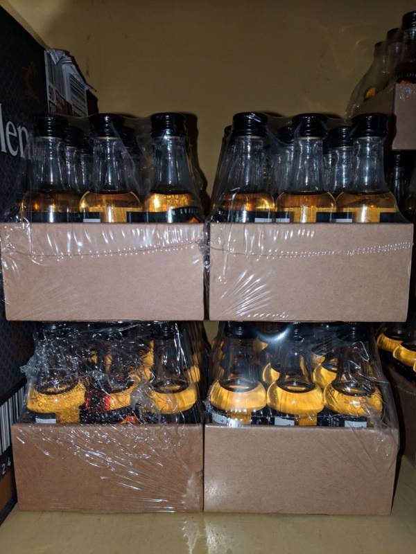 lot 9531 image: (4) 12 Pack Of 50mL Sinfire Cinnamon Whiskey 35 Perc Alc By Vol