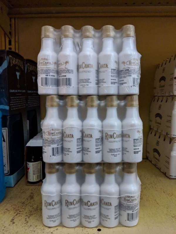 lot 9540 image: (3) Packs Of 10 50mL Rumchata 13.75Perc Alc By Vol