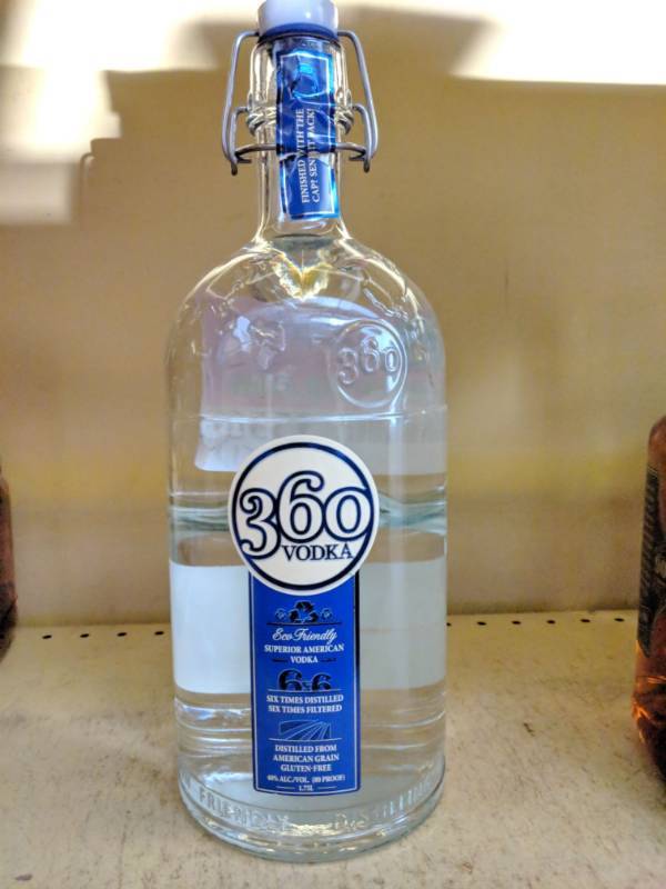 lot 9556 image: (1) 1.75L 360 Vodka 40 Perc Alc By Vol